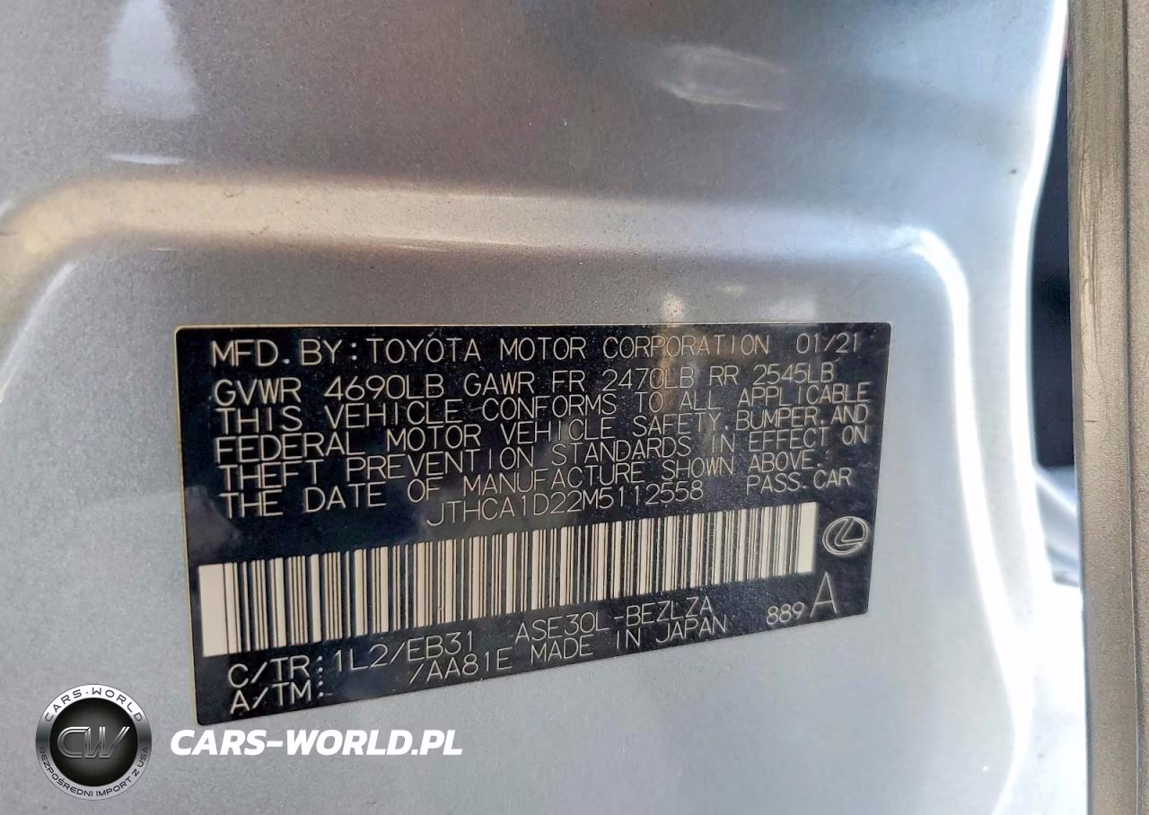 2021 Lexus Is 300 VIN:JTHCA1D22M5112558 - 12