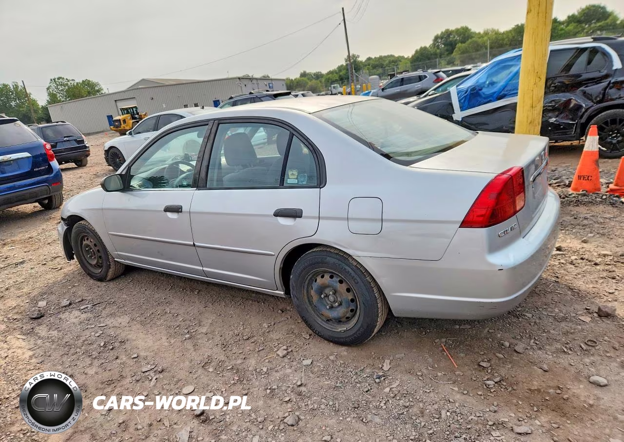2001 Honda Civic Lx VIN:2HGES16501H612321 - 2