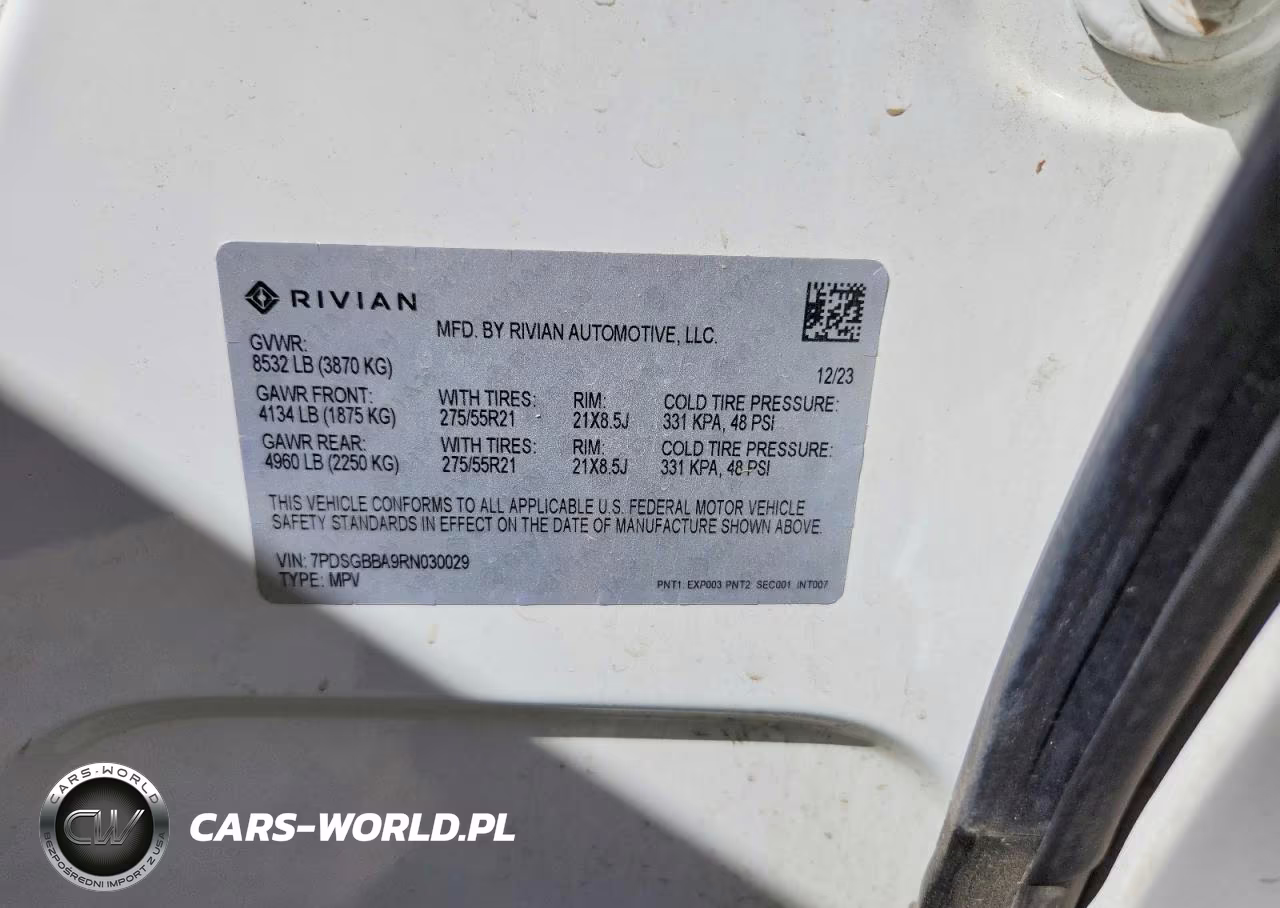 2024 Rivian R1S Adventure VIN:7PDSGBBA9RN030029 - 13