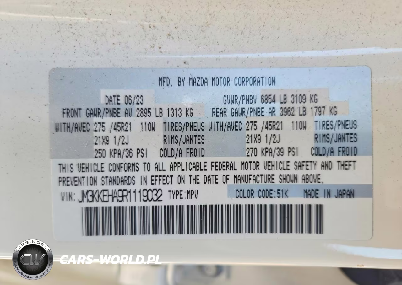 2024 Mazda Cx-90 Premium Plus VIN:JM3KKEHA9R1119032 - 13