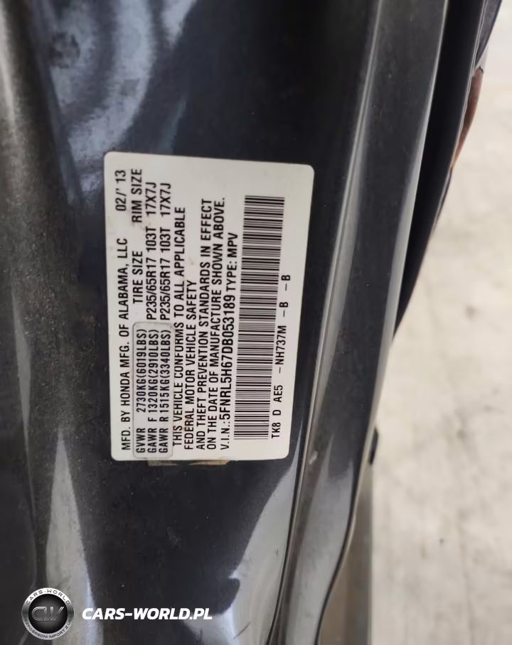 2013 Honda Odyssey Exl VIN:5FNRL5H67DB053189 - 13