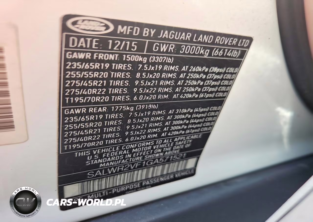2016 Land Rover Range Rover Sport Hse VIN:SALWR2VF1GA571521 - 14