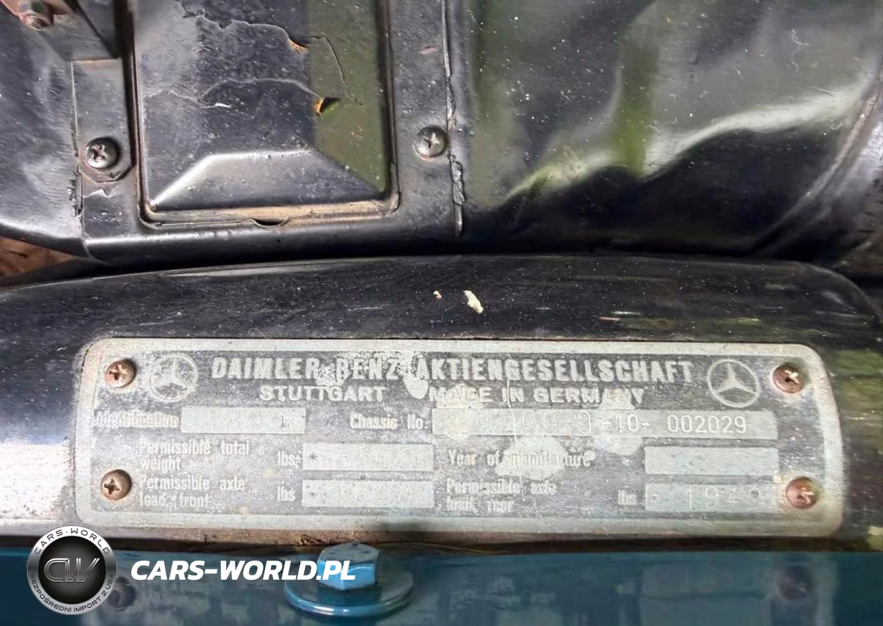1960 Mercedes-Benz 180 VIN:002029 - 10