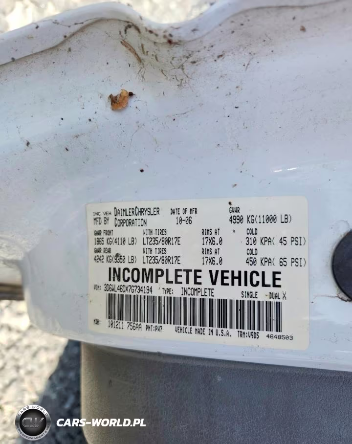 2007 Dodge Ram 3500 St VIN:3D6WL46DX7G734194 - 12