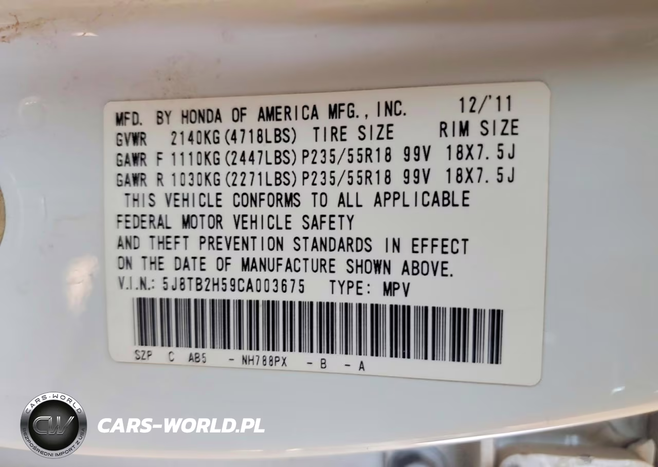 2012 Acura Rdx Technology VIN:5J8TB2H59CA003675 - 13