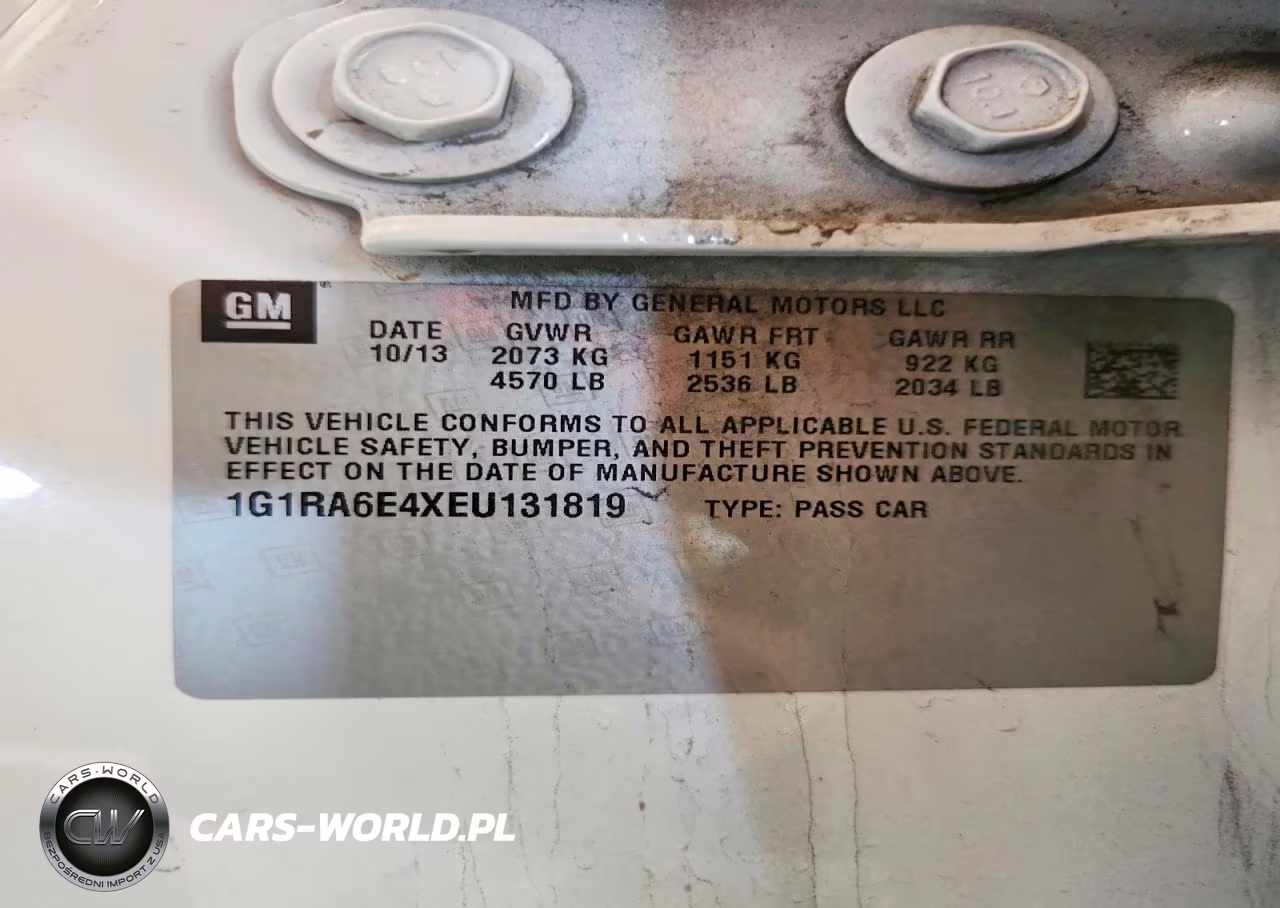 2014 Chevrolet Volt VIN:1G1RA6E4XEU131819 - 13
