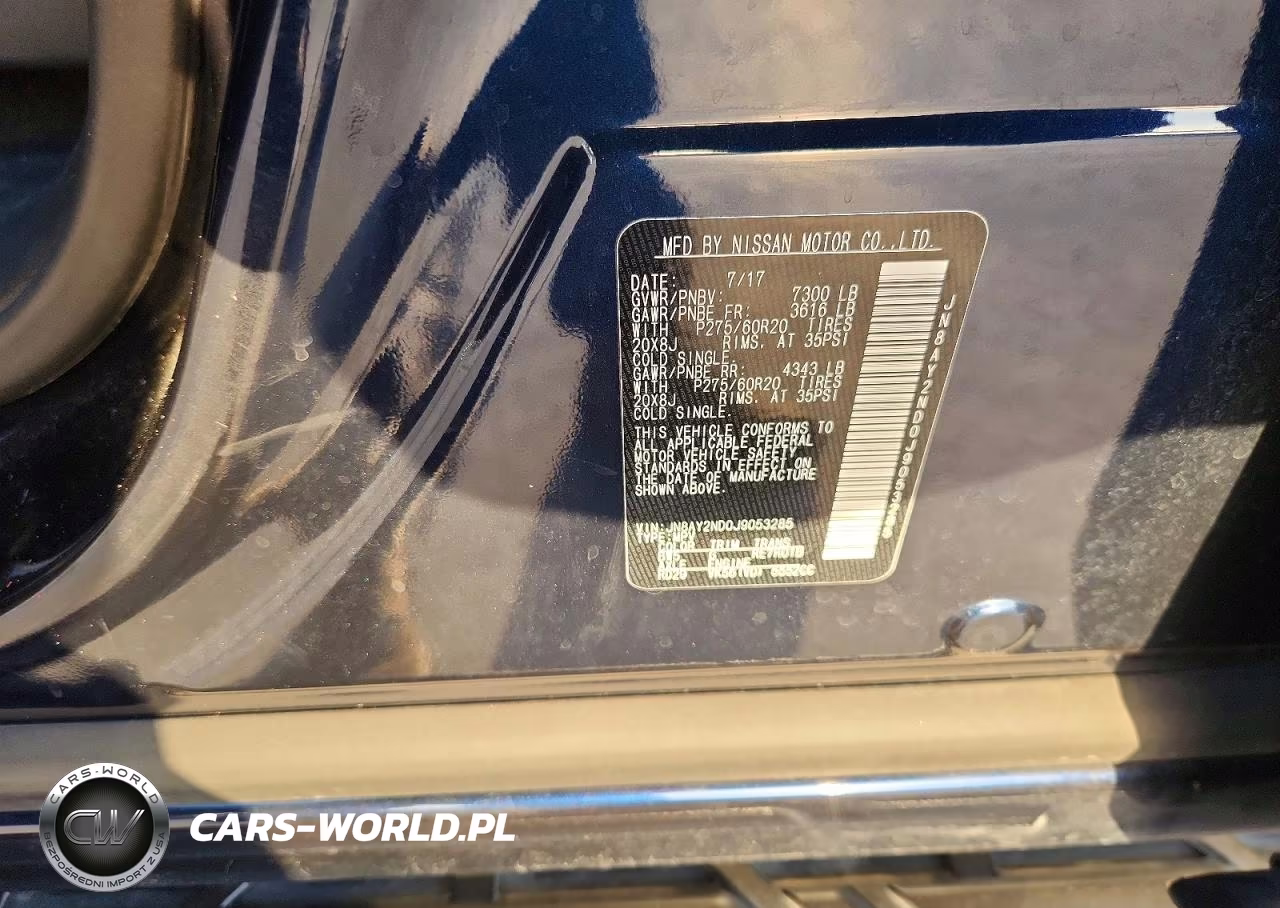 2018 Nissan Armada Sl VIN:JN8AY2ND0J9053285 - 13