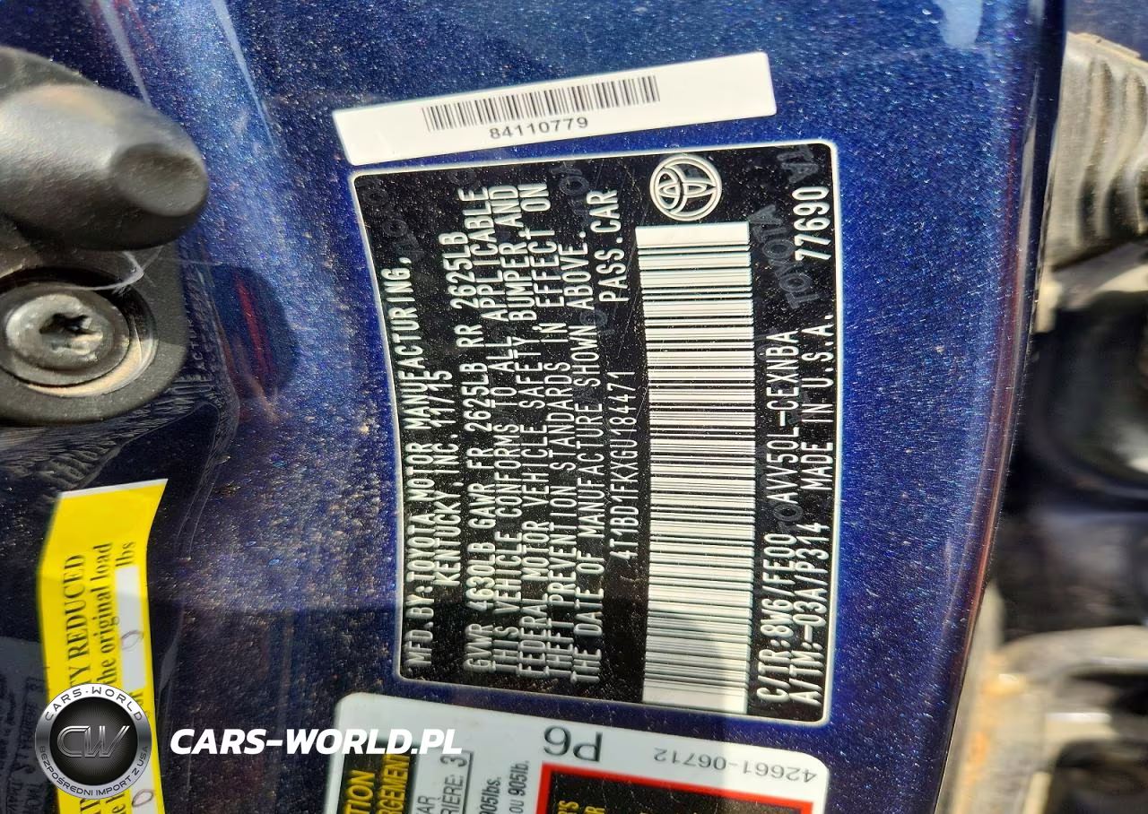 2016 Toyota Camry Hybrid Le VIN:4T1BD1FKXGU184471 - 12