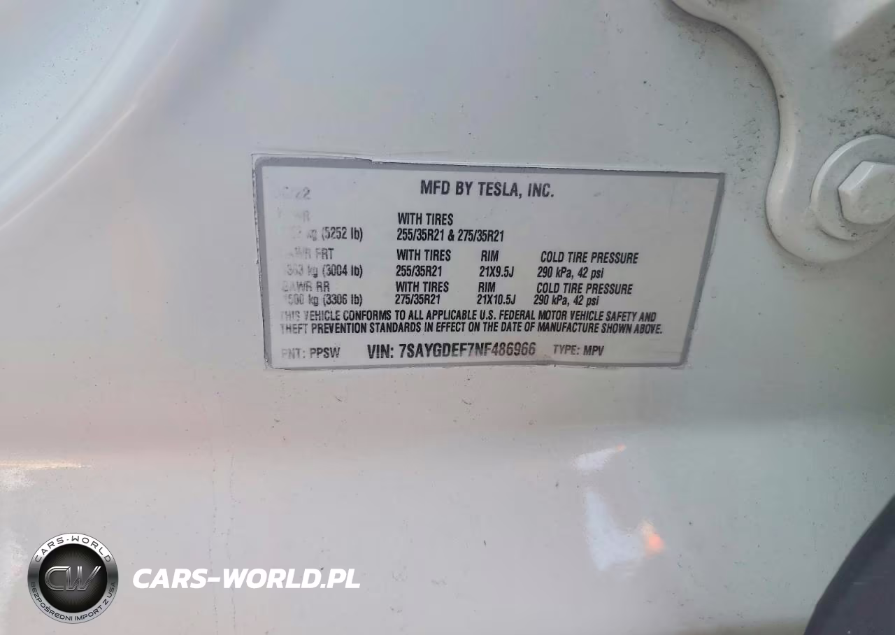2022 Tesla Model Y VIN:7SAYGDEF7NF486966 - 12