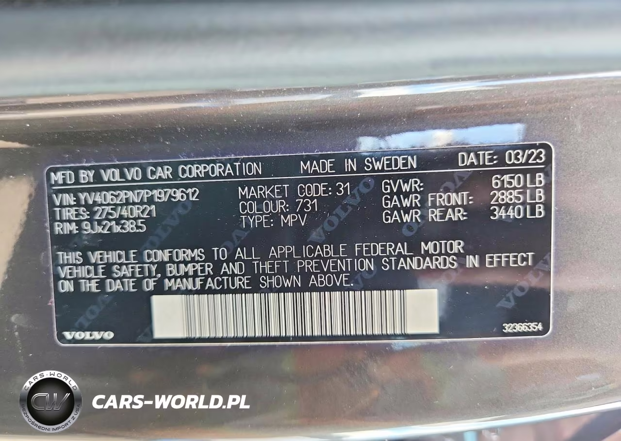 2023 Volvo Xc90 Plus VIN:YV4062PN7P1979612 - 12