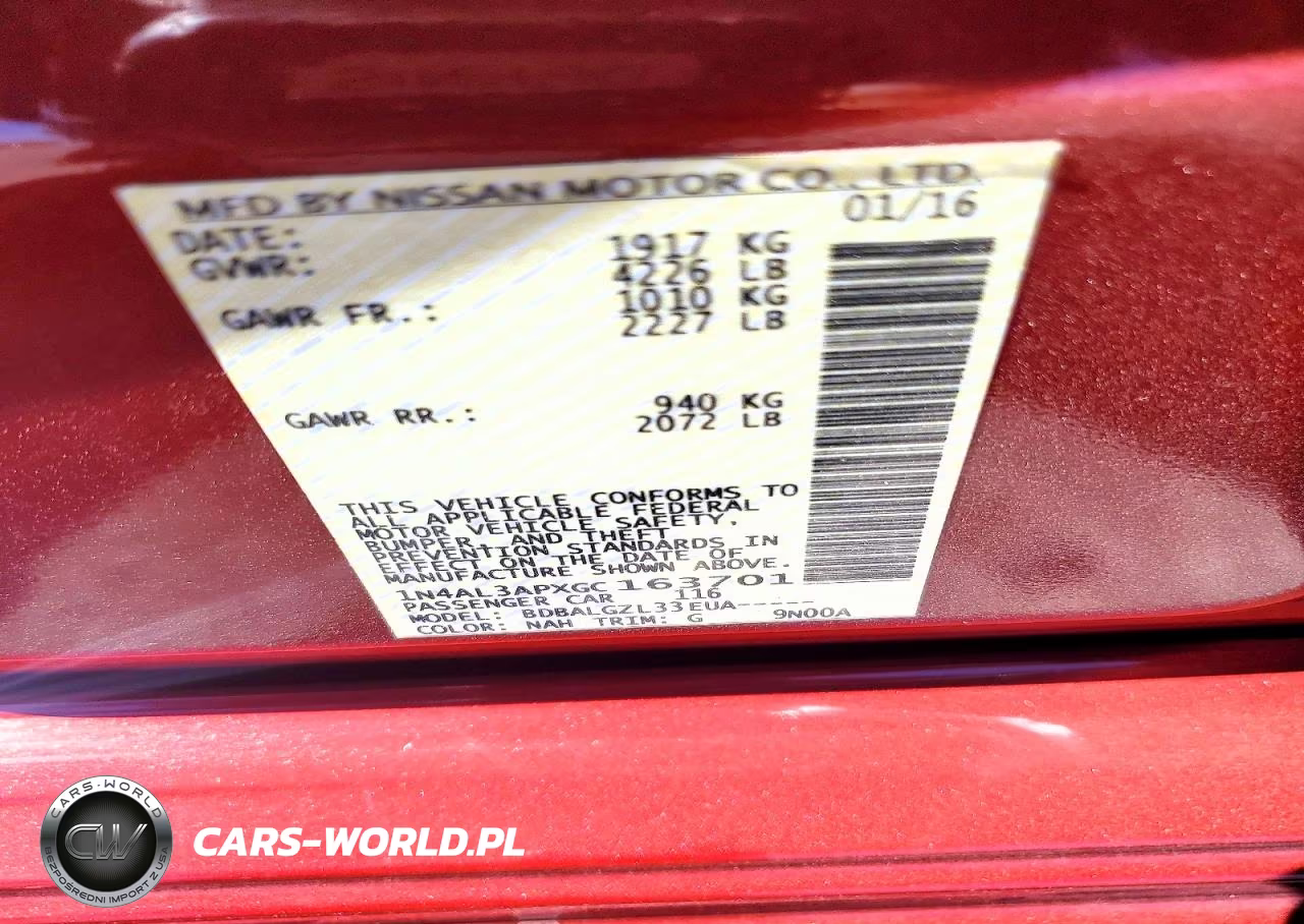 2016 Nissan Altima 2.5 S VIN:1N4AL3APXGC163701 - 13