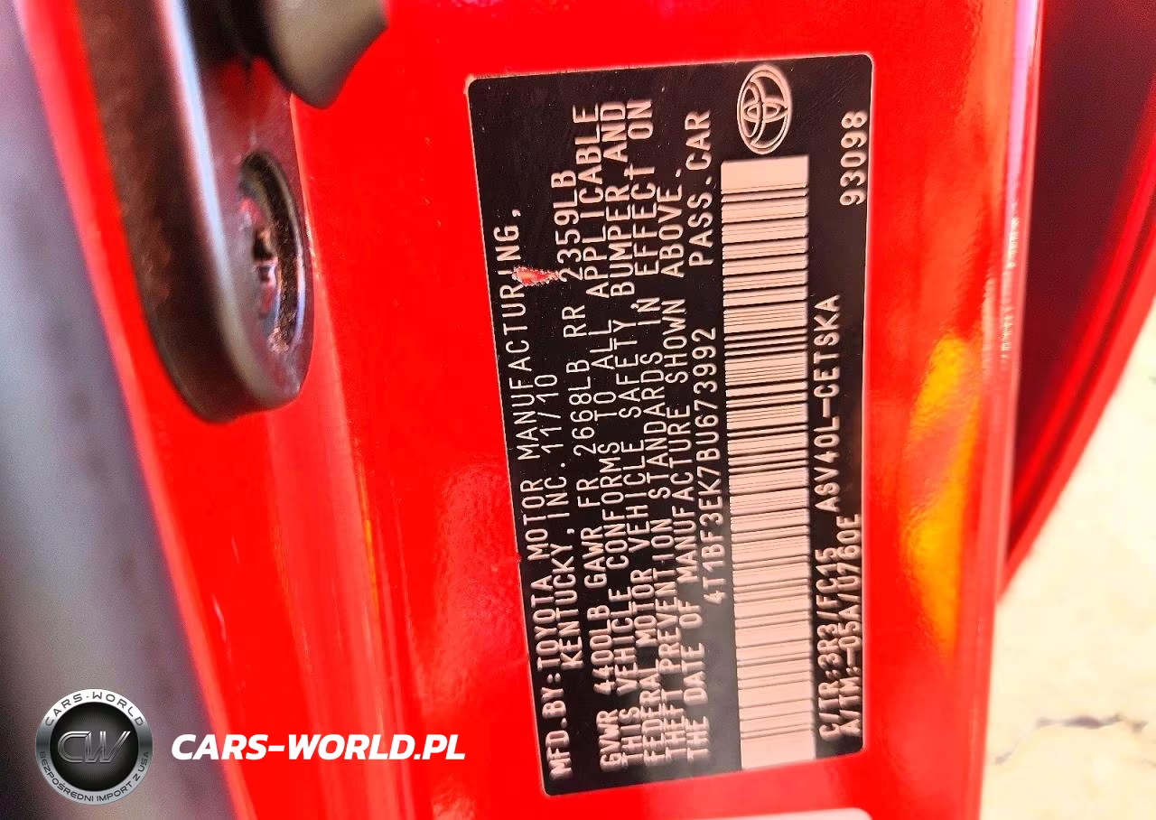 2011 Toyota Camry Se VIN:4T1BF3EK7BU673992 - 12