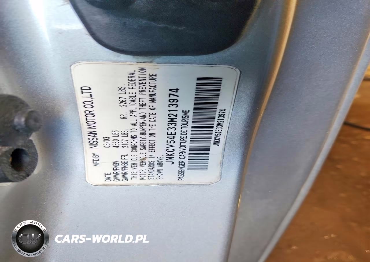 2003 Infiniti G35 Base VIN:JNKCV54E33M213974 - 12