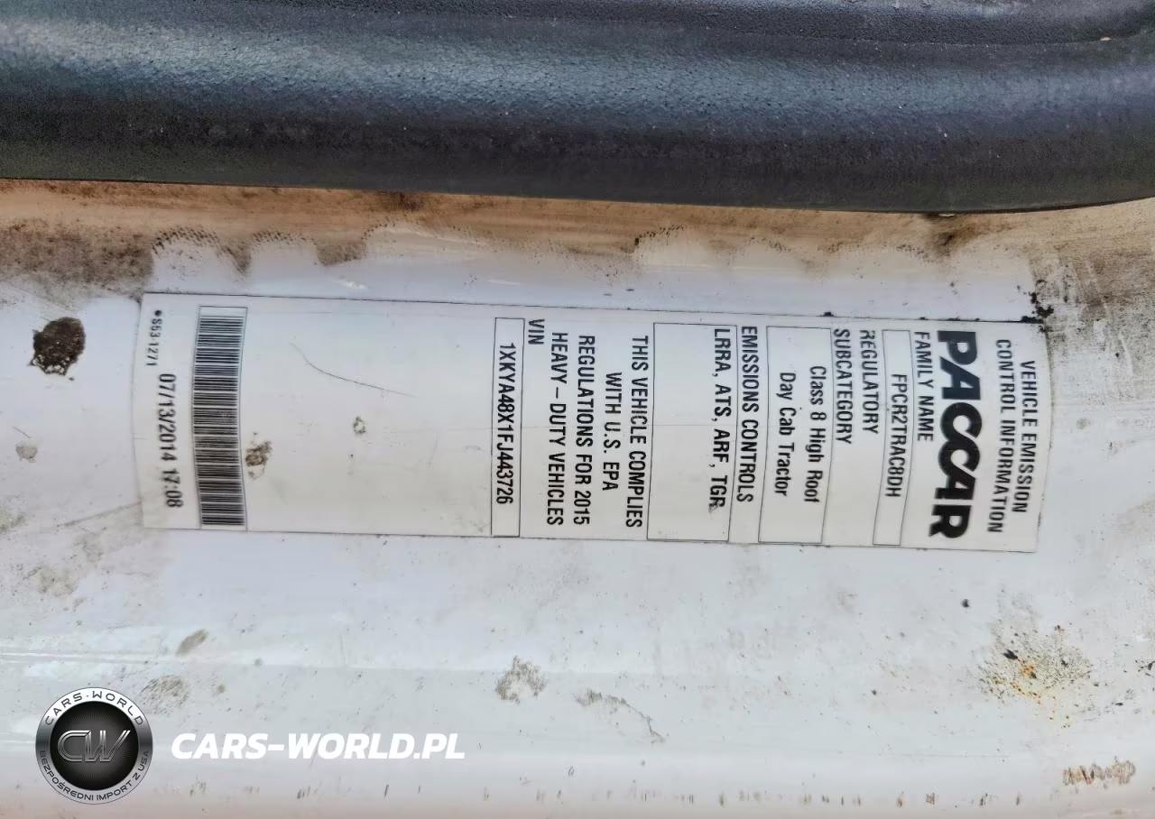 2015 Kenworth Construction T680 VIN:1XKYA48X1FJ443726 - 11