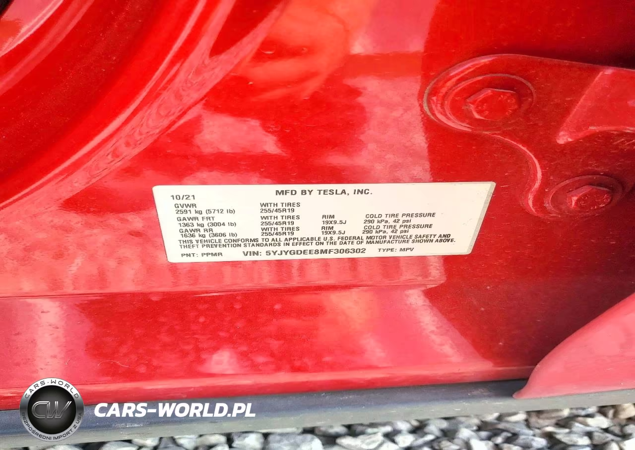 2021 Tesla Model Y VIN:5YJYGDEE8MF306302 - 14