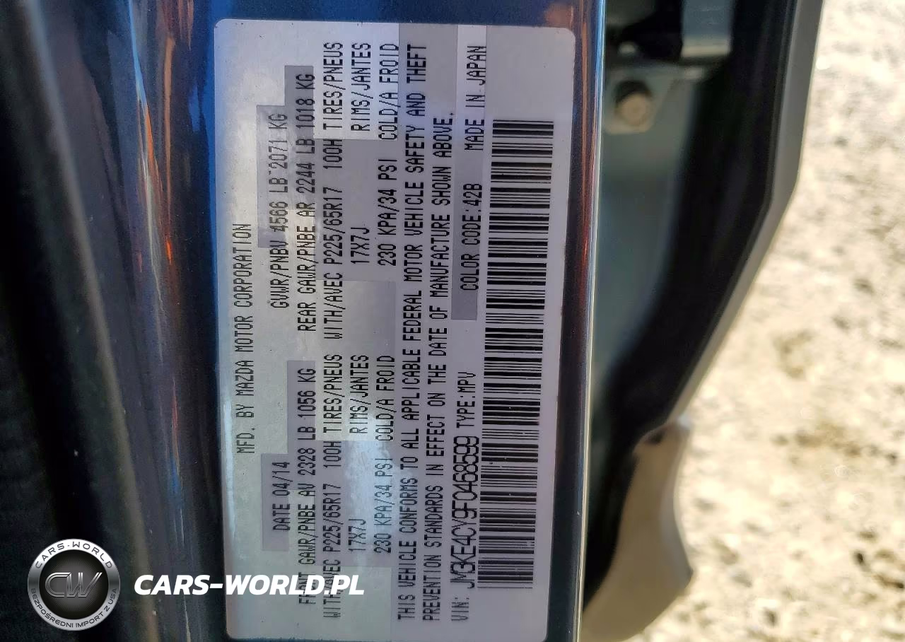 2015 Mazda Cx-5 Touring VIN:JM3KE4CY9F0468599 - 13