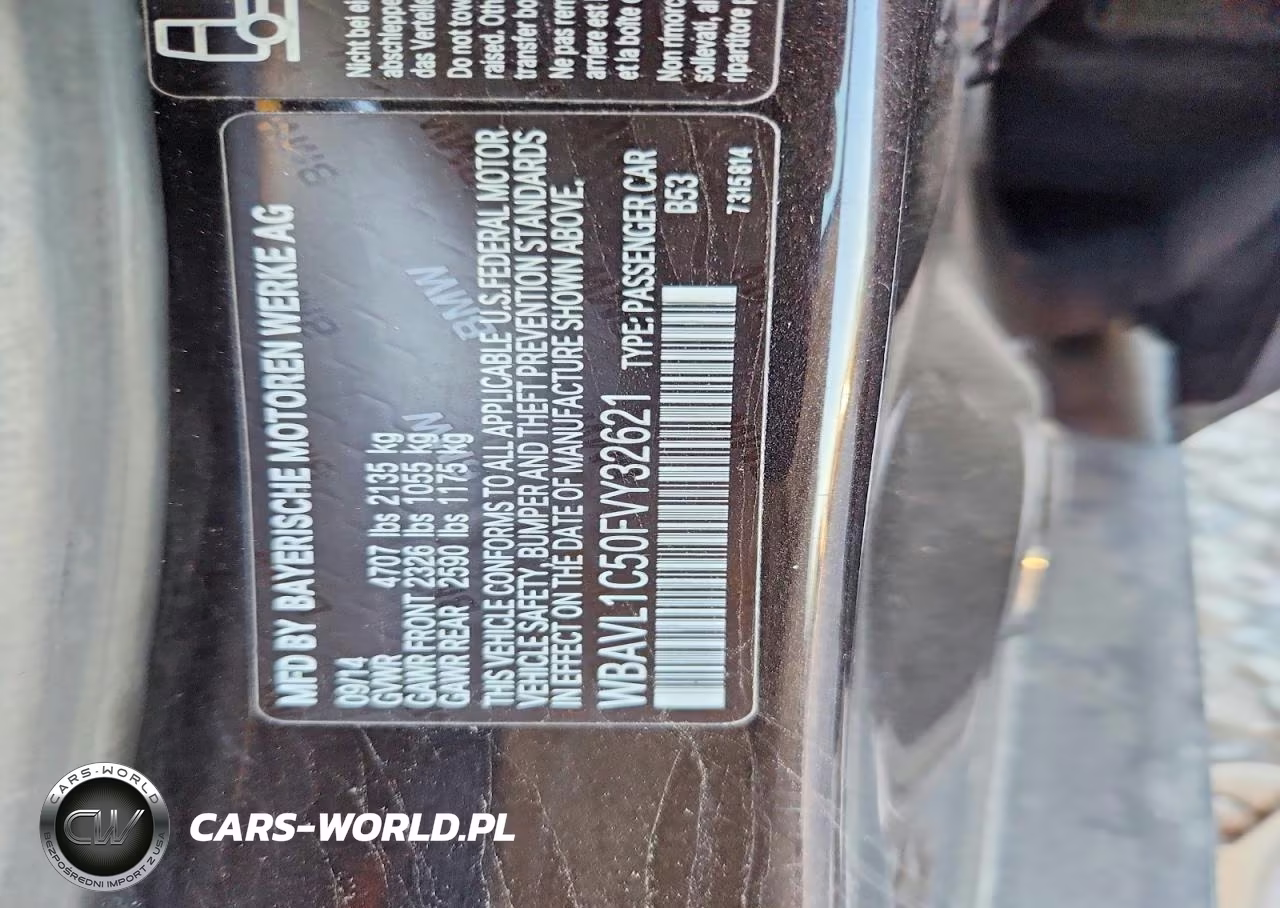 2015 BMW X1 xDrive28I VIN:WBAVL1C50FVY32621 - 13
