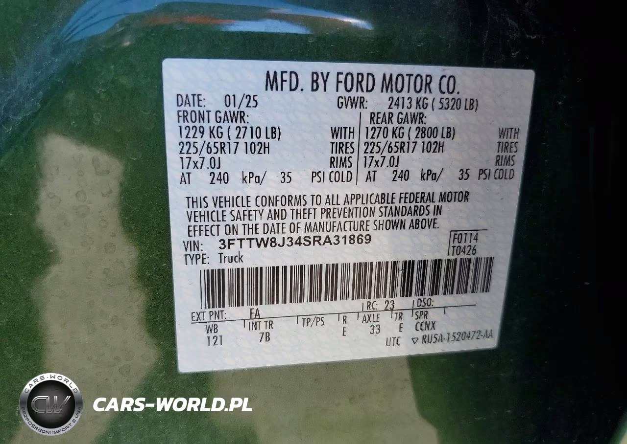 2025 Ford Maverick Xlt VIN:3FTTW8J34SRA31869 - 13