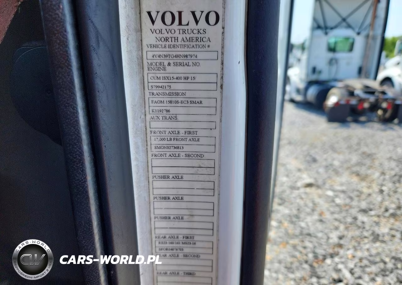 2017 Volvo Vnl Semi Truck VIN:4V4N39TG4HN987974 - 12
