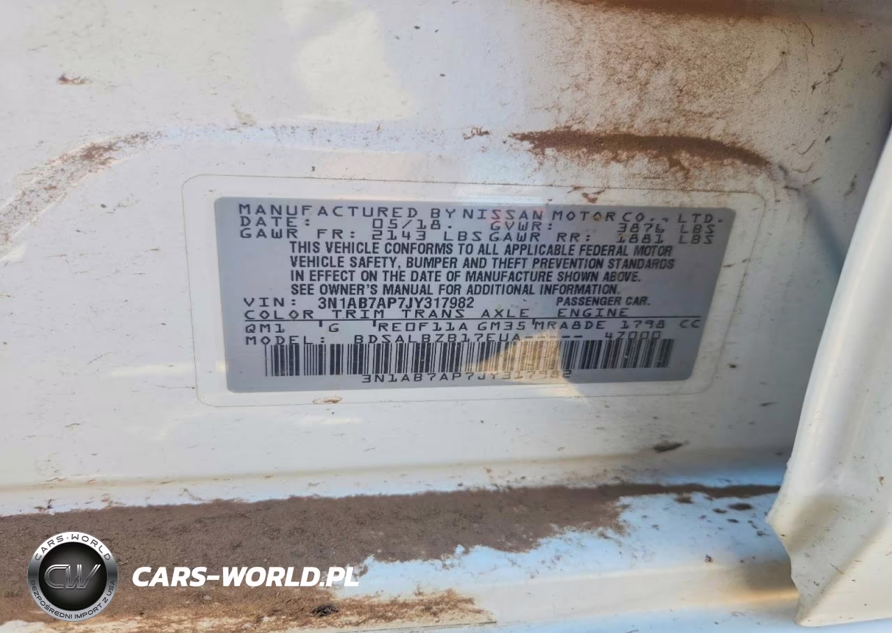2018 Nissan Sentra S VIN:3N1AB7AP7JY317982 - 12