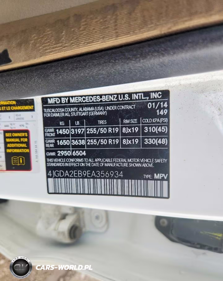 2014 Mercedes-Benz Ml 350 Bluetec VIN:4JGDA2EB9EA356934 - 13