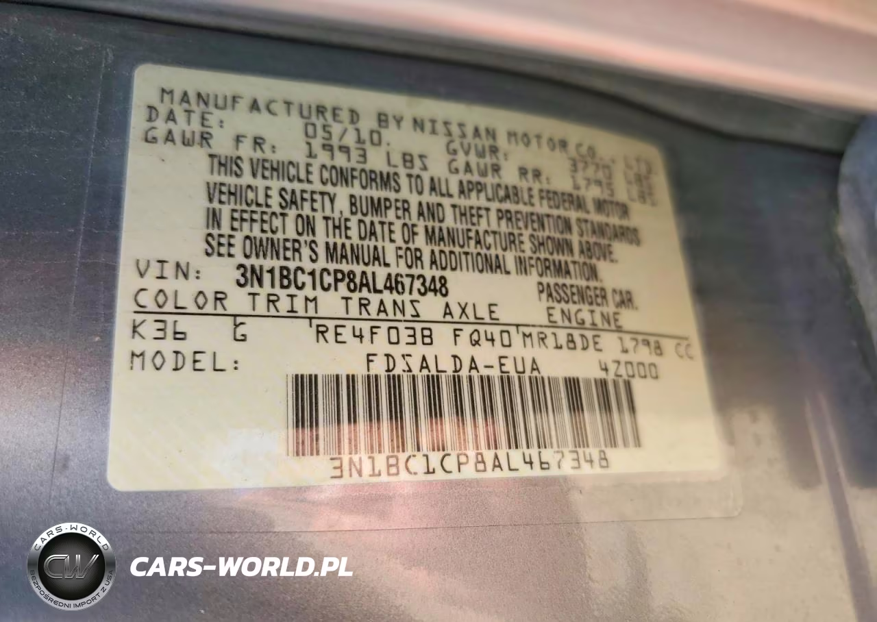 2010 Nissan Versa 1.8 S VIN:3N1BC1CP8AL467348 - 12