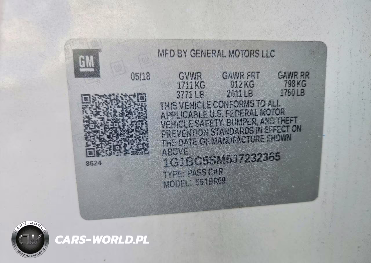 2018 Chevrolet Cruze Ls VIN:1G1BC5SM5J7232365 - 12
