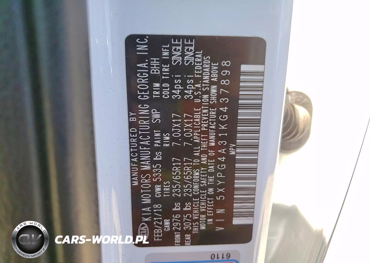 2019 Kia Sorento Lx VIN:5XYPG4A31KG437898 - 13
