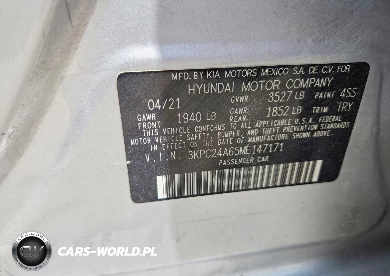 2021 Hyundai Accent Se VIN:3KPC24A65ME147171 - 13