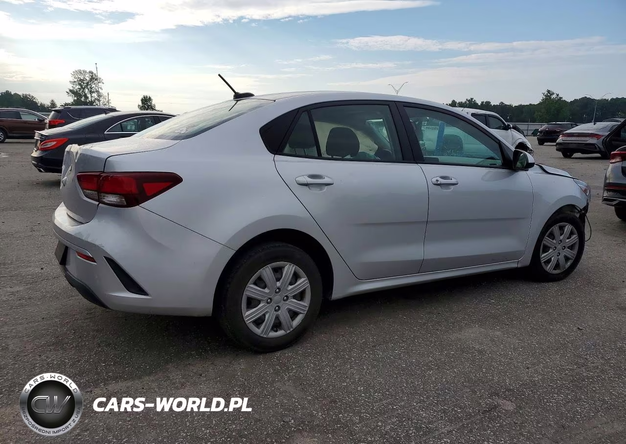 2022 Kia Rio Lx VIN:3KPA24AD7NE441145 - 3