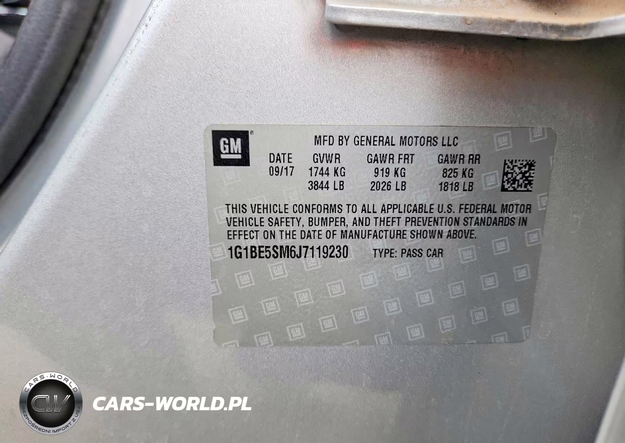 2018 Chevrolet Cruze Lt VIN:1G1BE5SM6J7119230 - 24