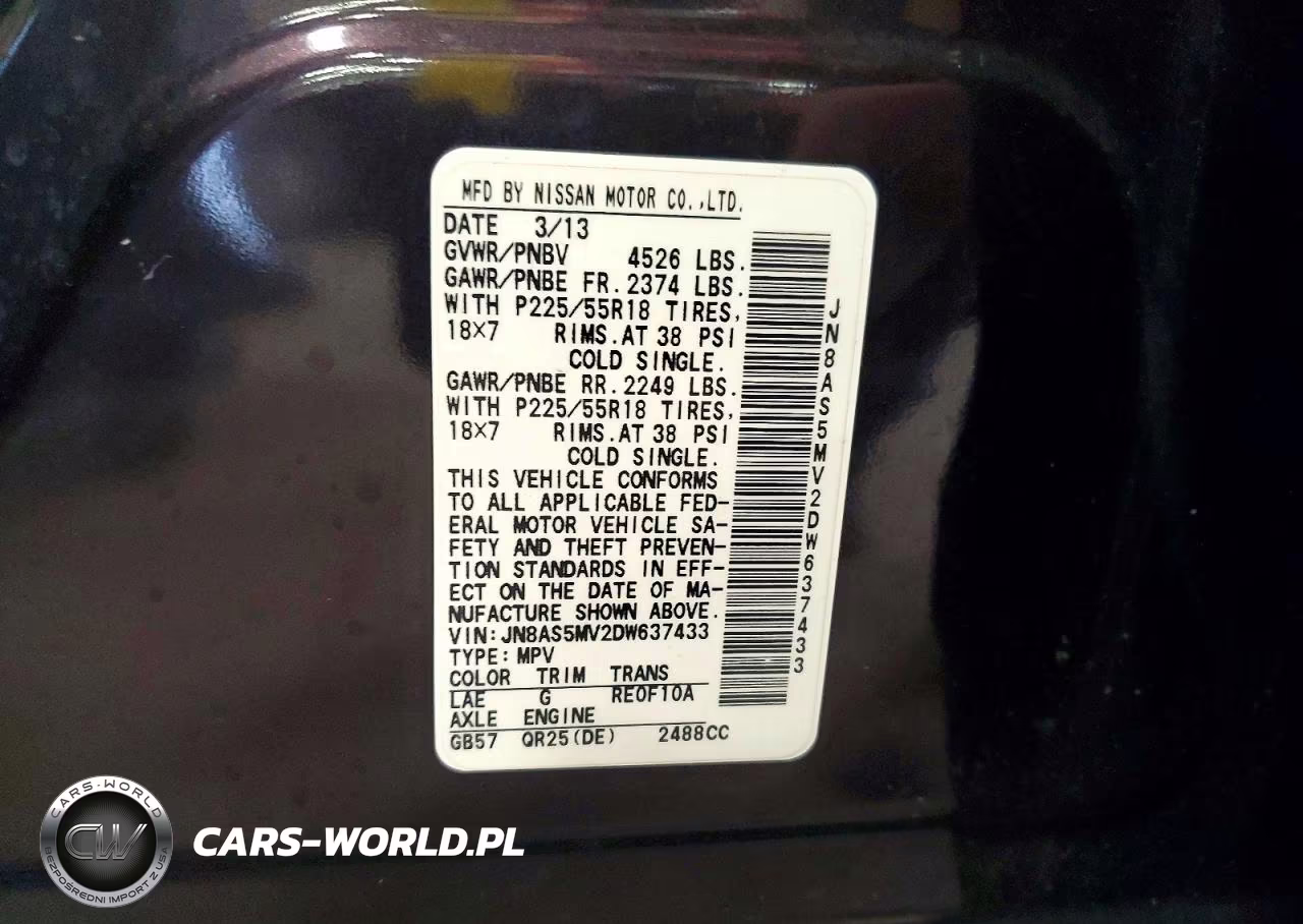2013 Nissan Rogue S VIN:JN8AS5MV2DW637433 - 13