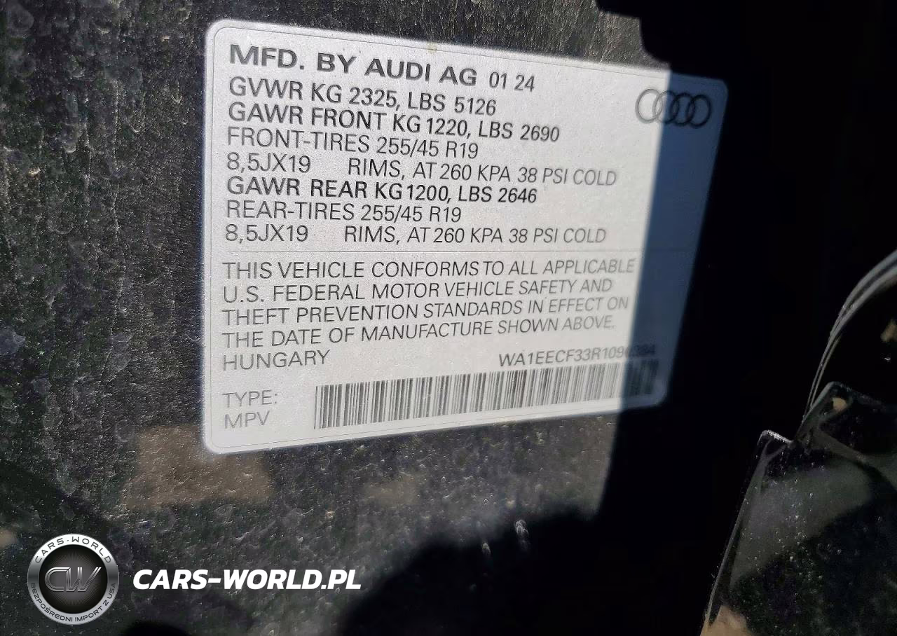 2024 Audi Q3 Premium Plus S Line 45 VIN:WA1EECF33R1090384 - 12