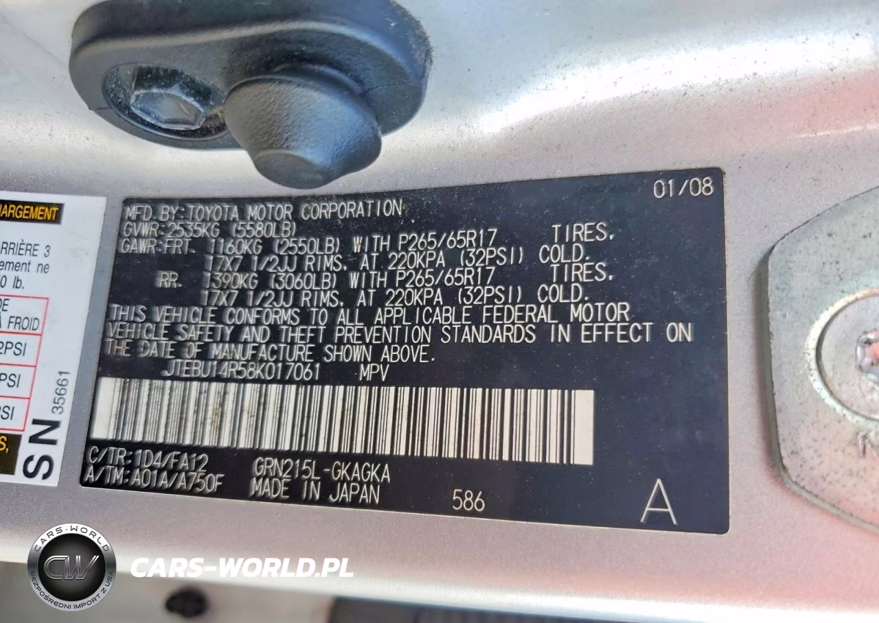 2008 Toyota 4Runner Sr5 VIN:JTEBU14R58K017061 - 12
