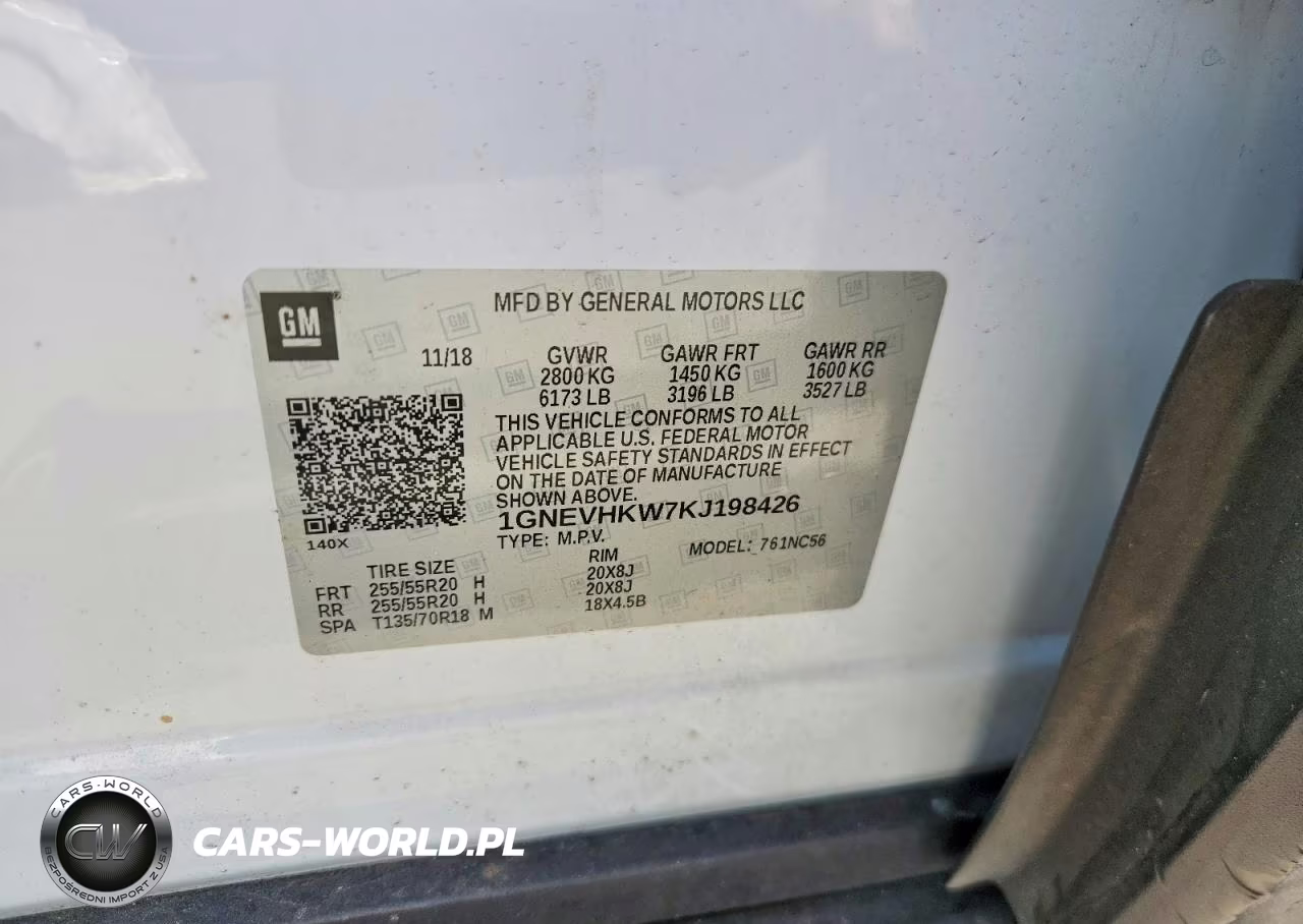 2019 Chevrolet Traverse Lt VIN:1GNEVHKW7KJ198426 - 13