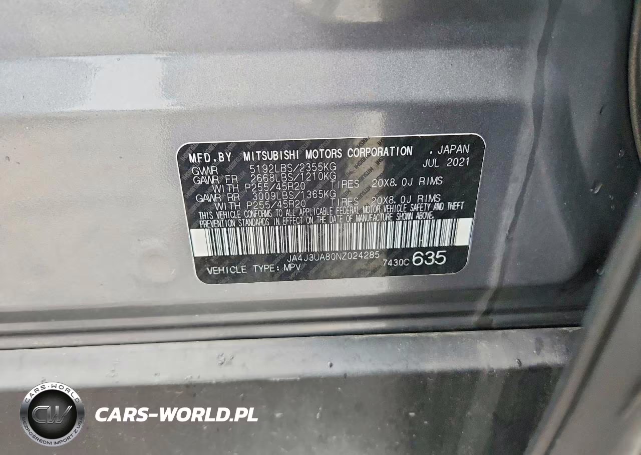 2022 Mitsubishi Outlander Se VIN:JA4J3UA80NZ024285 - 13
