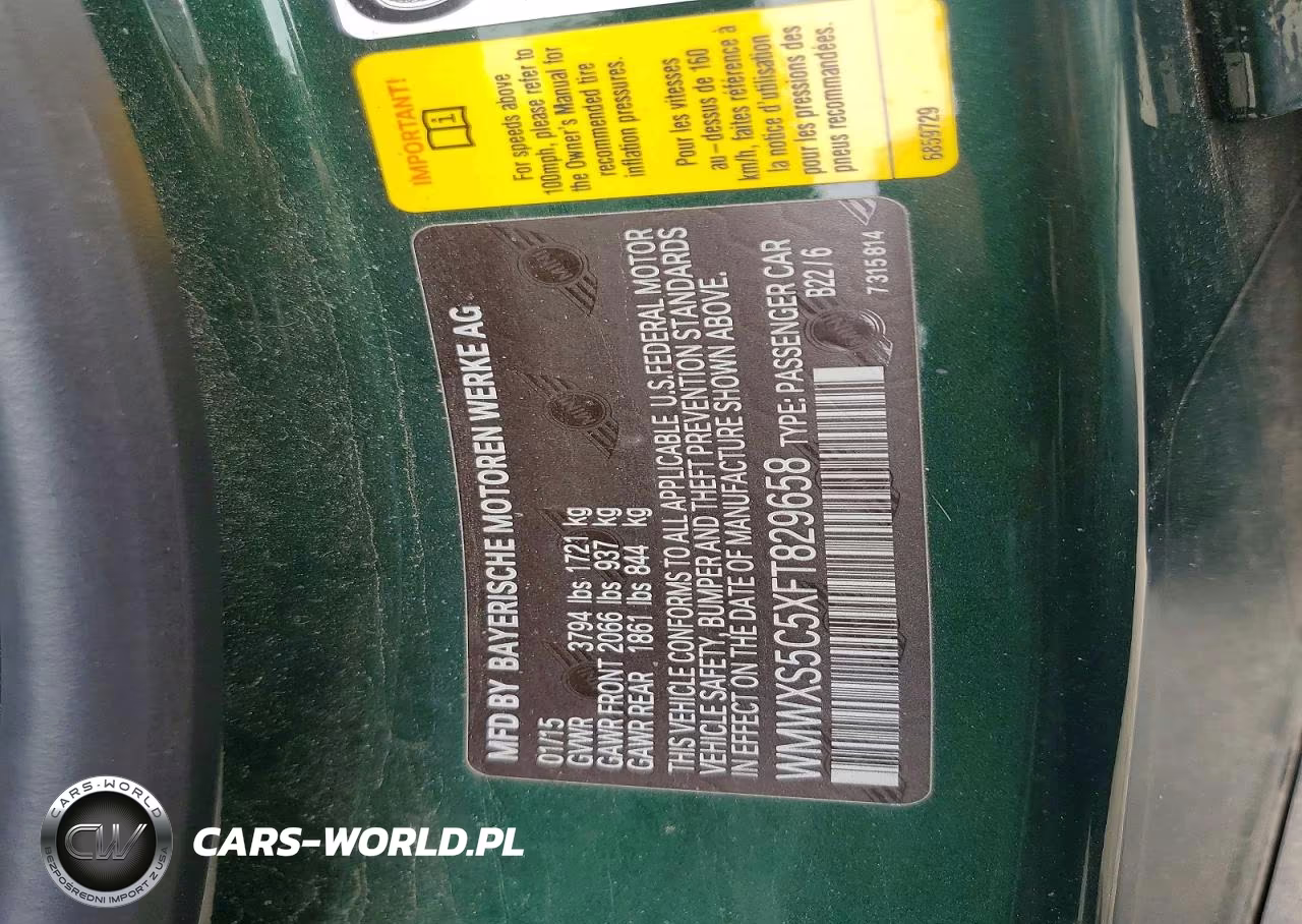 2015 Mini Cooper VIN:WMWXS5C5XFT829658 - 13
