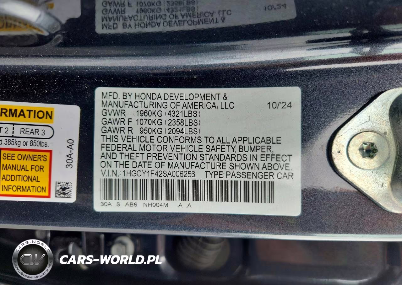 2025 Honda Accord Se VIN:1HGCY1F42SA006256 - 13