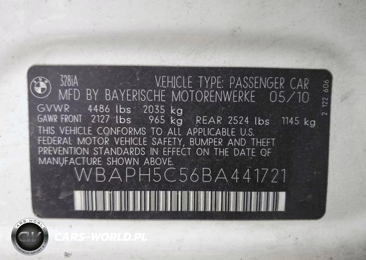 2011 BMW 328 I Sulev VIN:WBAPH5C56BA441721 - 13