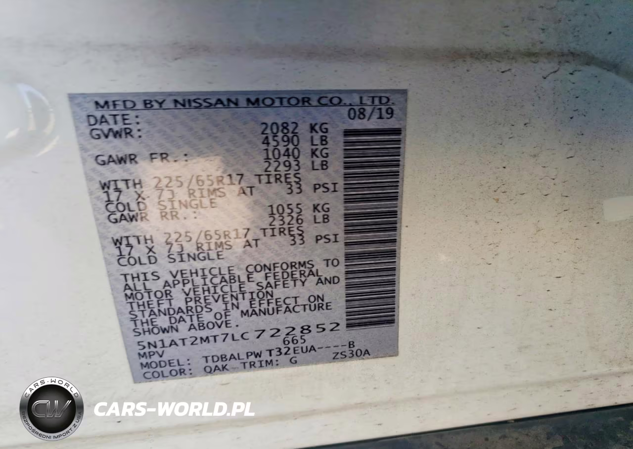 2020 Nissan Rogue VIN:5N1AT2MT7LC722852 - 14