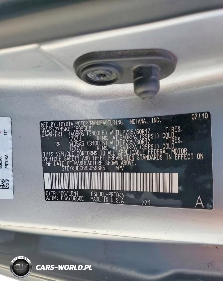 2011 Toyota Sienna Xle 8-Passenger VIN:5TDYK3DC6BS059685 - 13