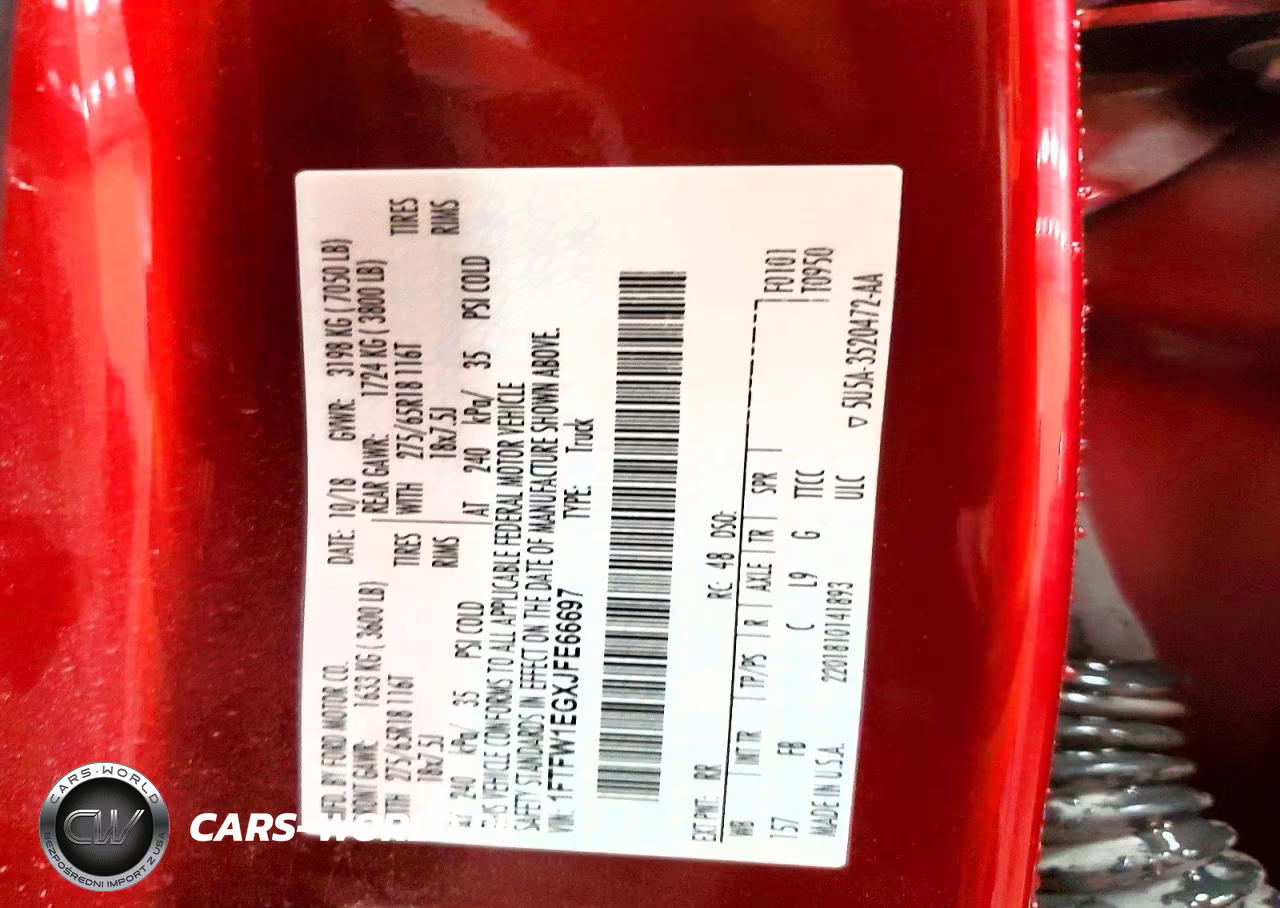 2018 Ford F150 Supercrew VIN:1FTFW1EGXJFE66697 - 13