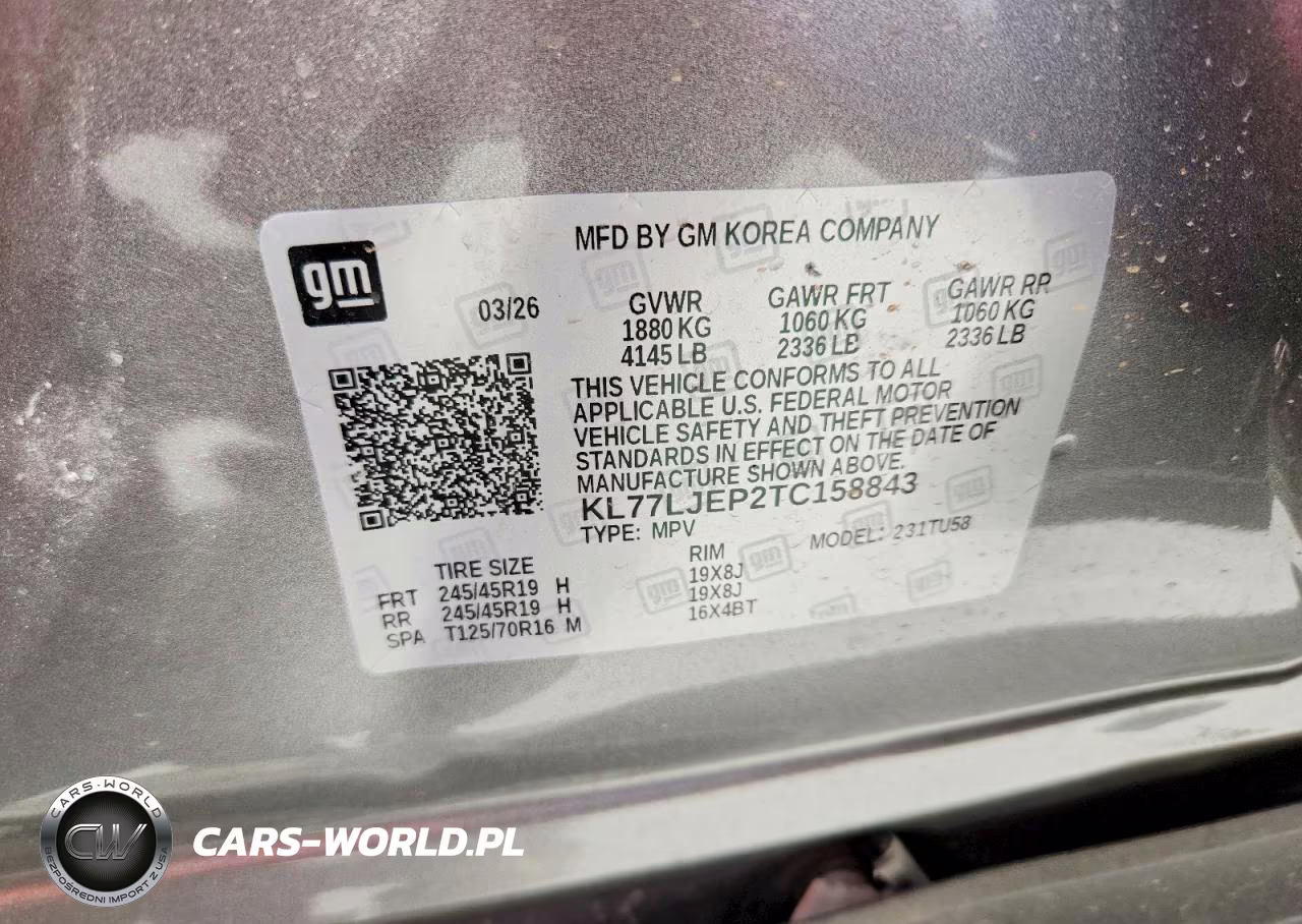 2026 Chevrolet Trax 2Rs VIN:KL77LJEP2TC158843 - 14