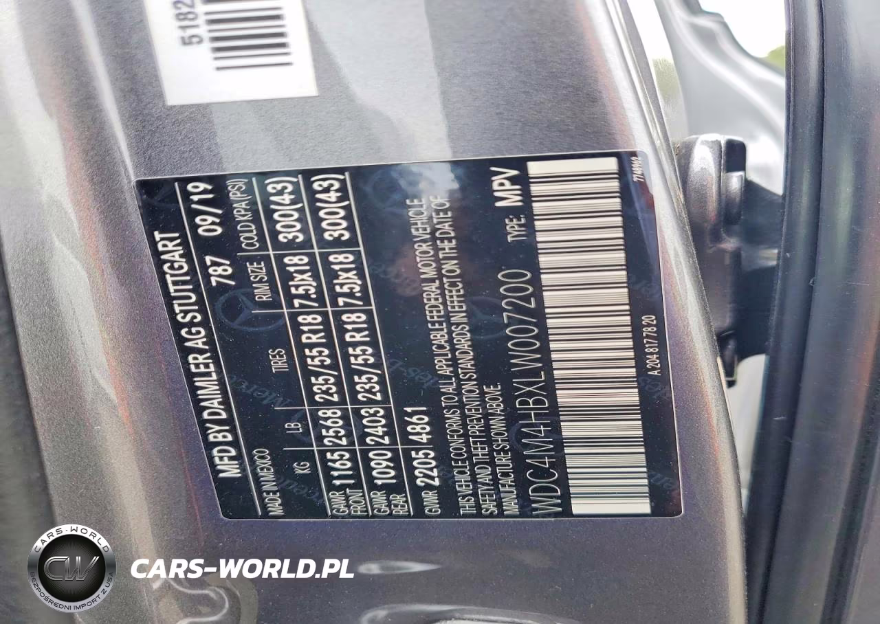 2020 Mercedes-Benz Glb 250 4Matic VIN:WDC4M4HBXLW007200 - 13