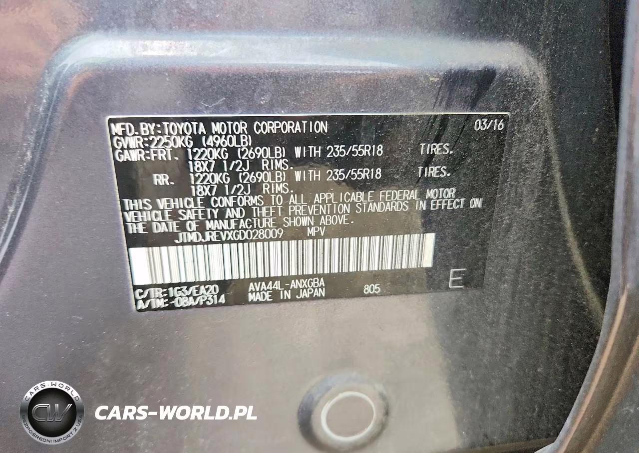 2016 Toyota Rav4 Hv Limited VIN:JTMDJREVXGD028009 - 13