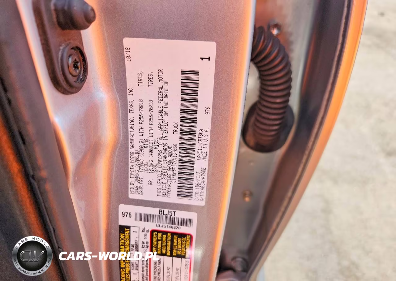 2019 Toyota Tundra Sr5 VIN:5TFRM5F17KX137066 - 12