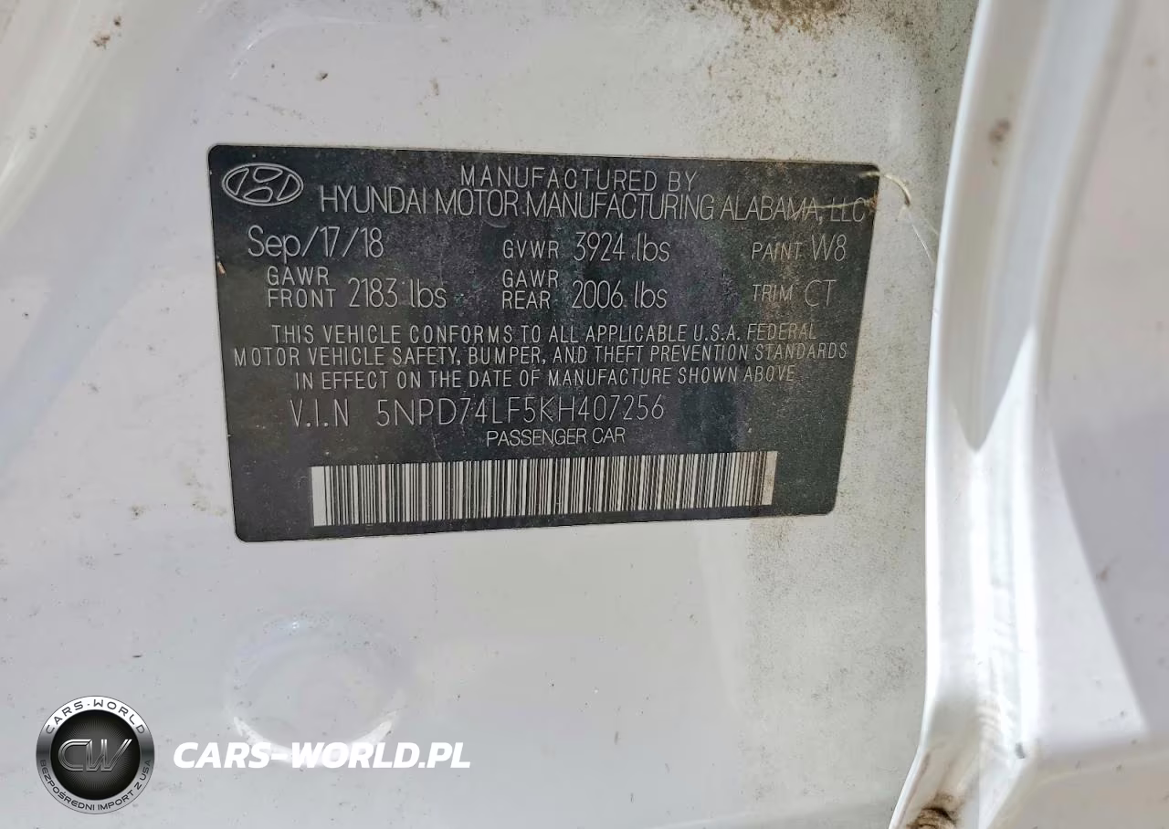 2019 Hyundai Elantra Se VIN:5NPD74LF5KH407256 - 12