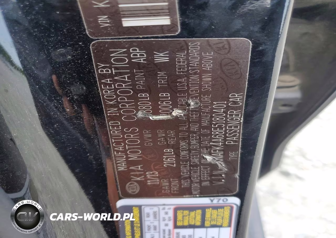2014 Kia Forte Lx VIN:KNAFK4A68E5180401 - 12