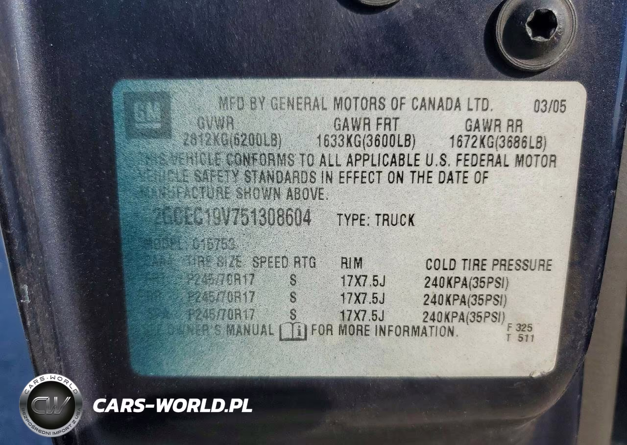 2005 Chevrolet Silverado C1500 VIN:2GCEC19V751308604 - 13