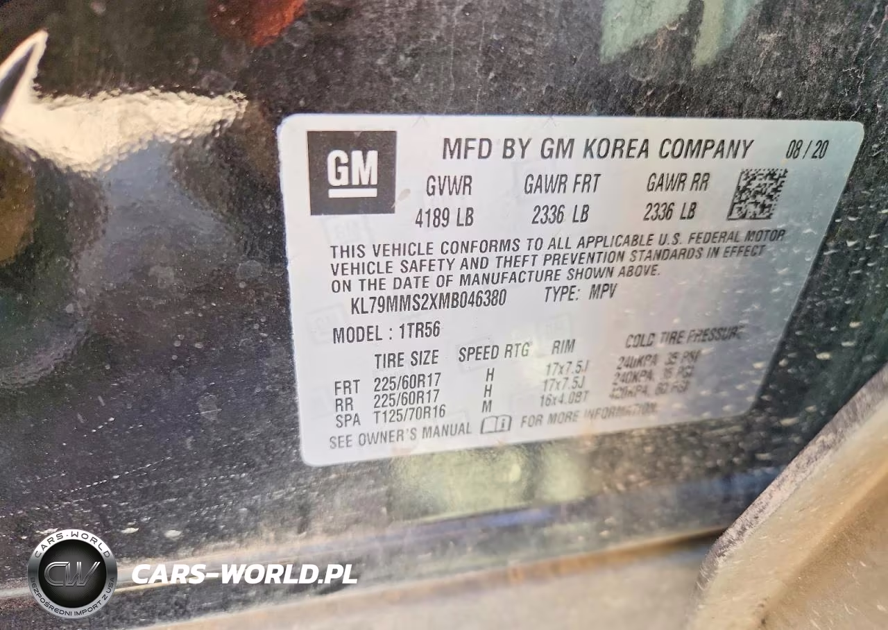 2021 Chevrolet Trailblazer Ls VIN:KL79MMS2XMB046380 - 13
